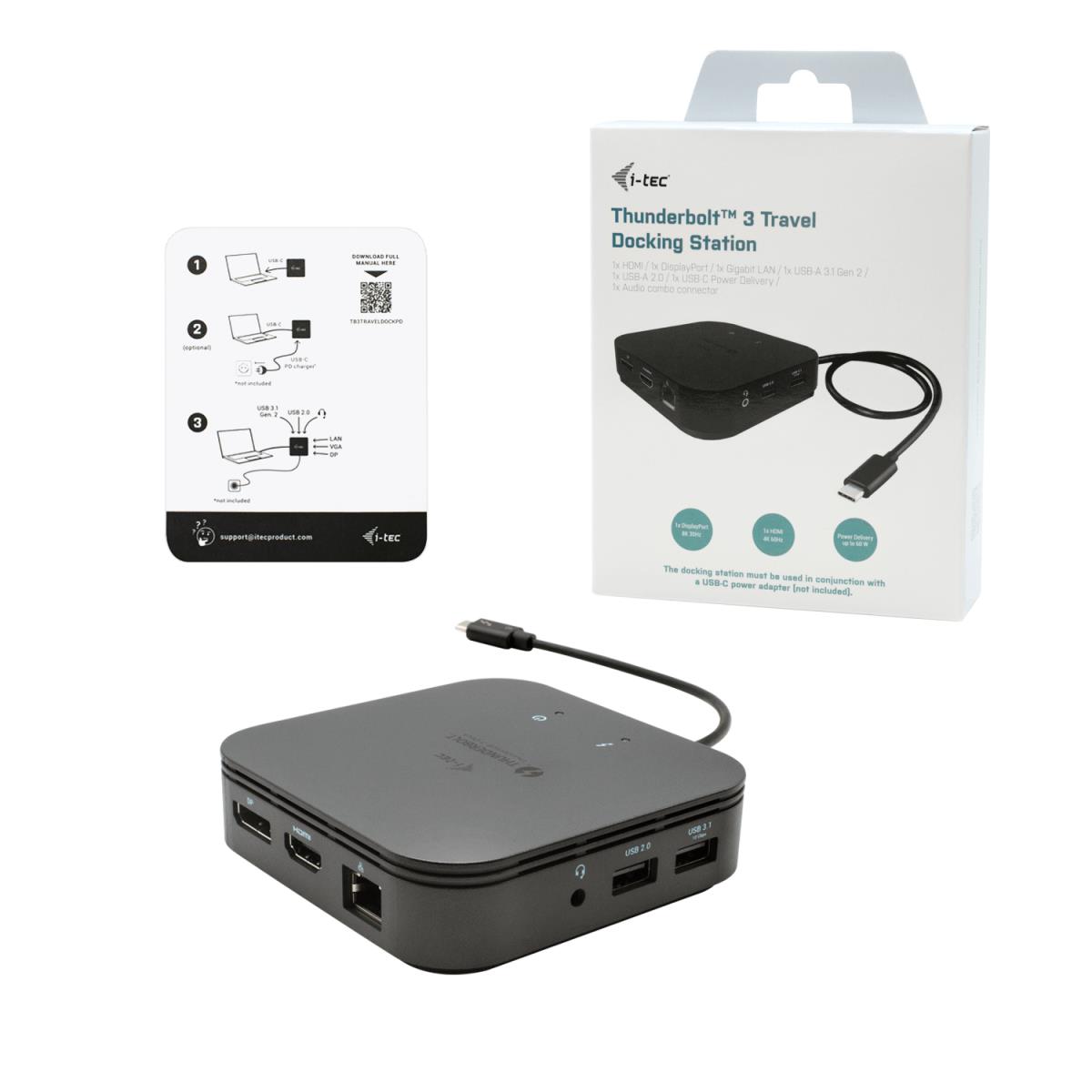 EU Product - Thunderbolt 3 Travel Dock Dual 4K Display+ Power Delivery 60W thumbnail