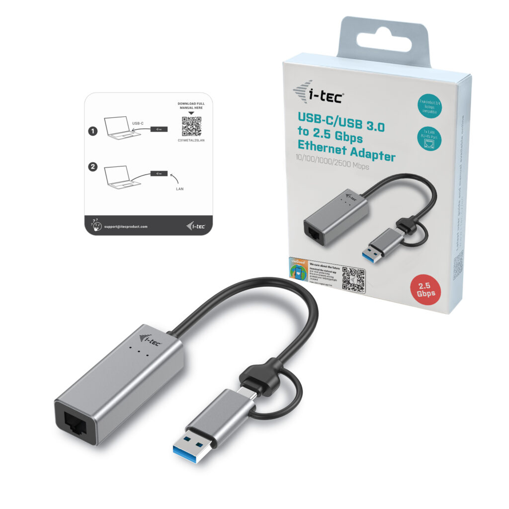 I-TEC USB-C 2.5GBPS LAN ADAPTER thumbnail