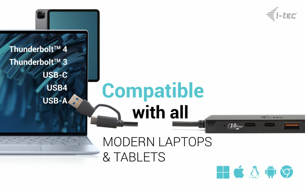 I-TEC USB-C HUB 2+2X USB-C/A thumbnail