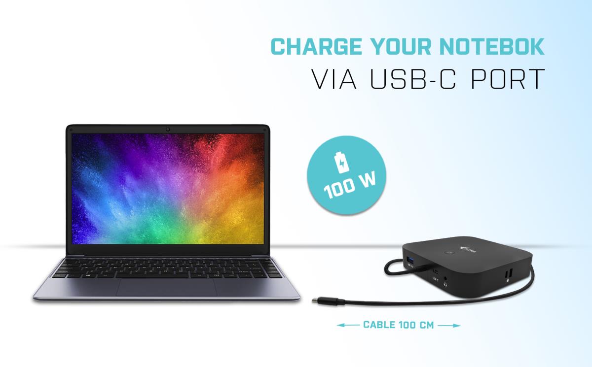 I-TEC USB-C HDMI DP DOCK PD100W thumbnail