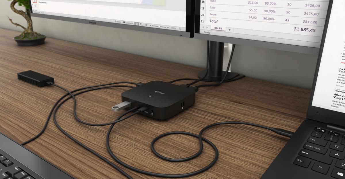 I-TEC USB-C HDMI DP DOCK PD100W thumbnail