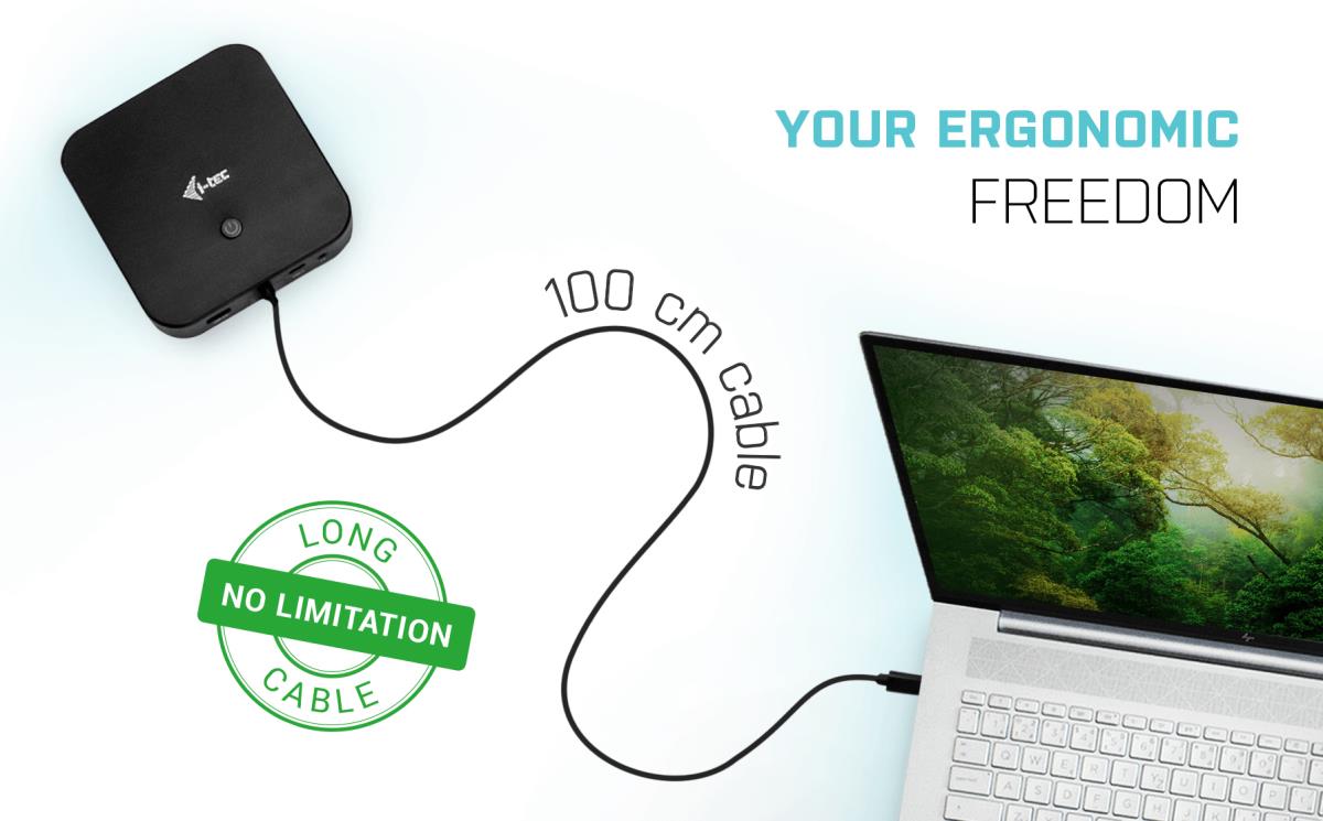 I-TEC USB-C HDMI DP DOCK PD100W thumbnail