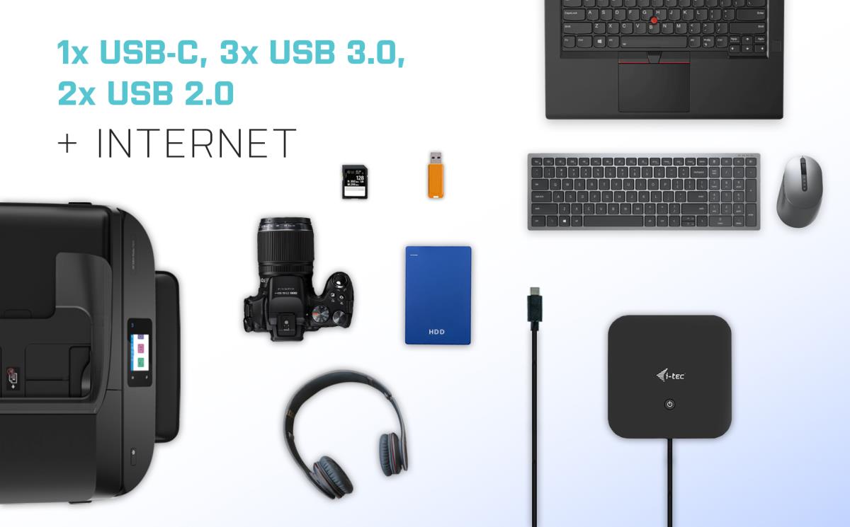 I-TEC USB-C HDMI DP DOCK PD100W thumbnail