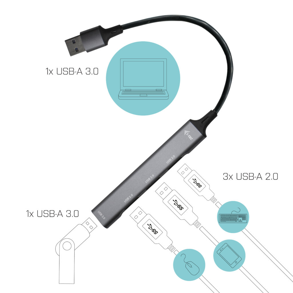 USB 3.0 METAL HUB 1X USB 3.0 + thumbnail