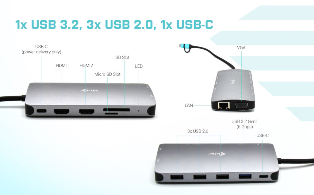 I-TEC USB 3.0 3X LCD NANO DOCK thumbnail