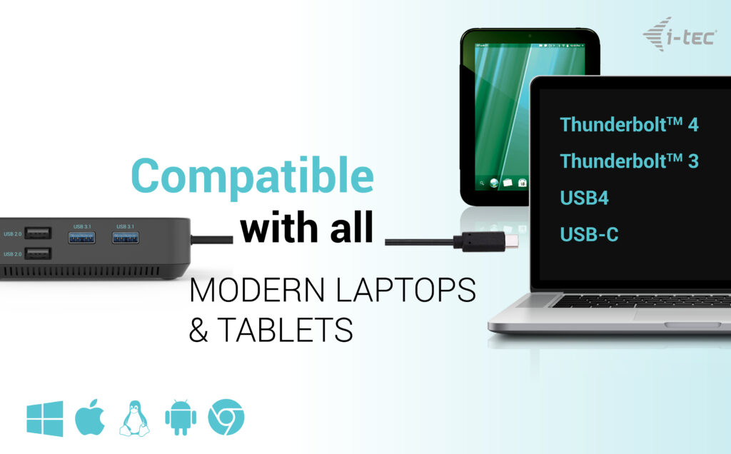 I-TEC USB-C HDMI+2X DP CHARGER thumbnail
