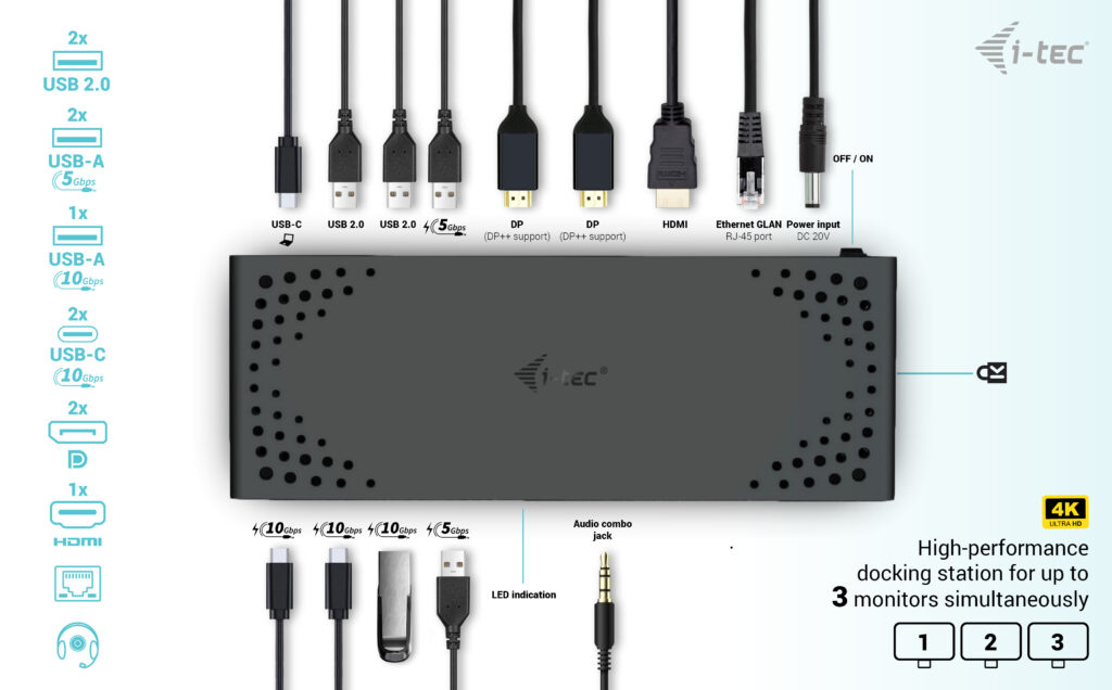 EU Product - Usb-C Triple Display Docking Station Gen thumbnail