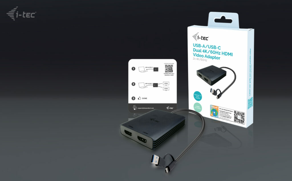 I-TEC USB-A/C 2X HDMI ADAPTER thumbnail
