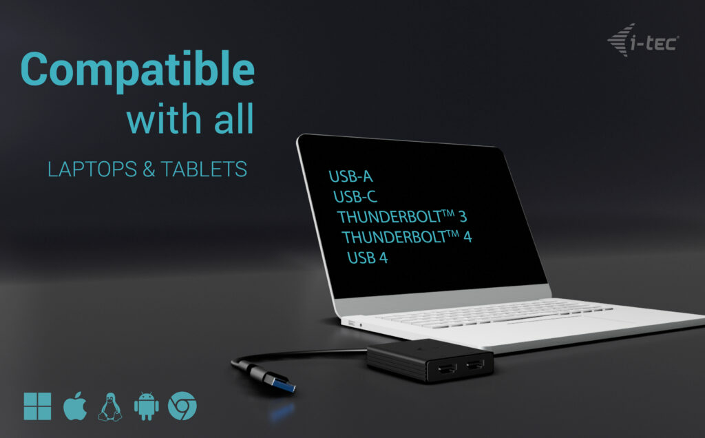 I-TEC USB-A/C 2X HDMI ADAPTER thumbnail