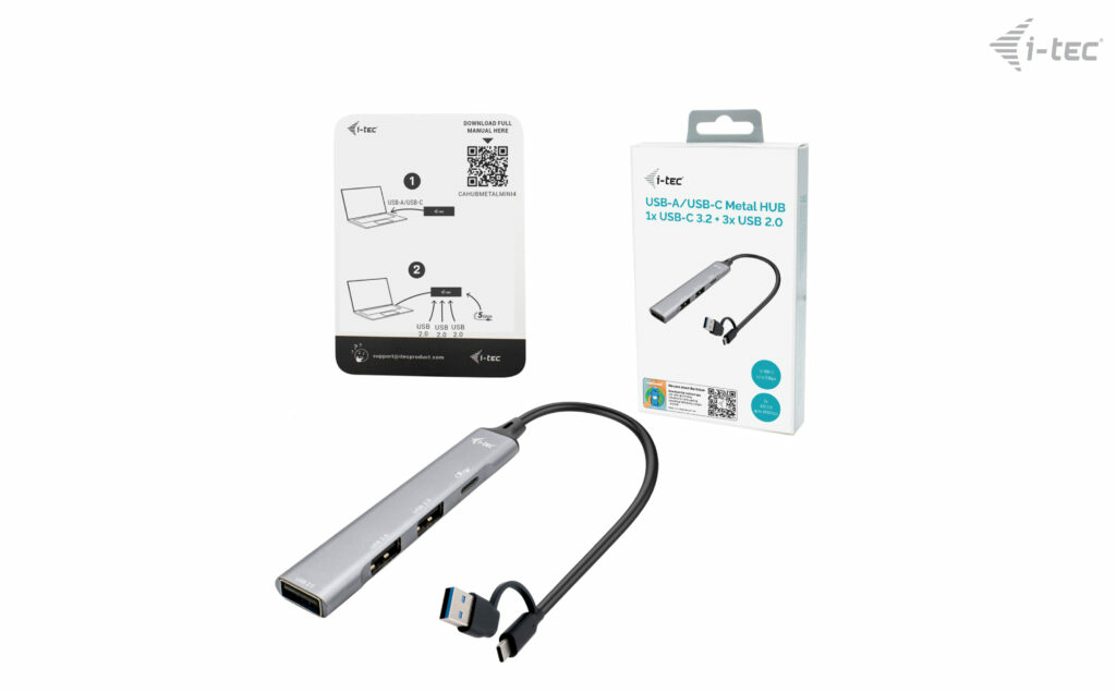 I-TEC USB-A/USB-C 4 PORT HUB thumbnail