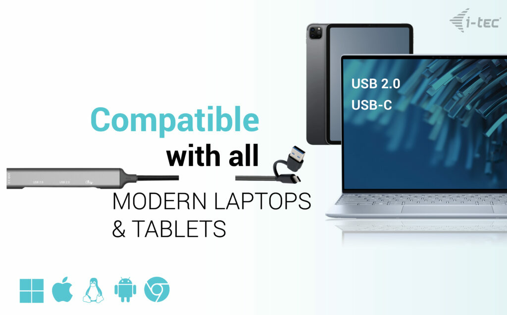 I-TEC USB-A/USB-C 4 PORT HUB thumbnail
