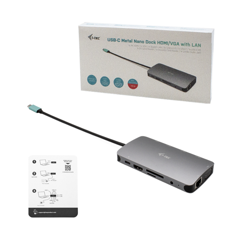 I-TEC USB-C METAL NANO DOCK thumbnail