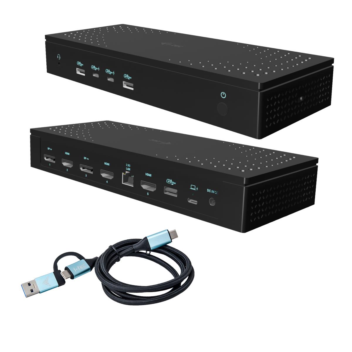 ITEC  Universal 5 x 4K/60Hz Display Docking Station + Power Delivery 100W CA5MONITORDOCKPDUK thumbnail