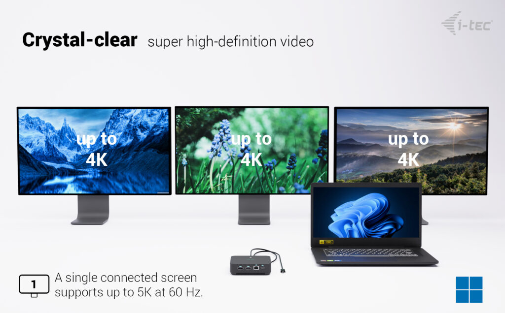 I-TEC USB-C 1XDP 2X HDMI DOCK thumbnail