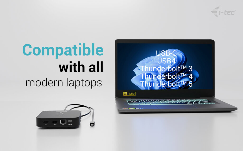 I-TEC USB-C 2X HDMI DOCK 100W thumbnail