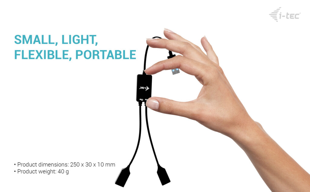I-TEC USB-A CABLE HUB 2 PORT thumbnail