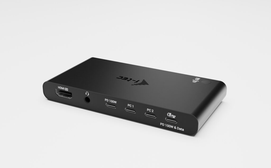 (NEW) i-tec Universal KVM Docking Station HDMI for 2 hosts, Power Delivery 2x 100W, mains power supply not included thumbnail