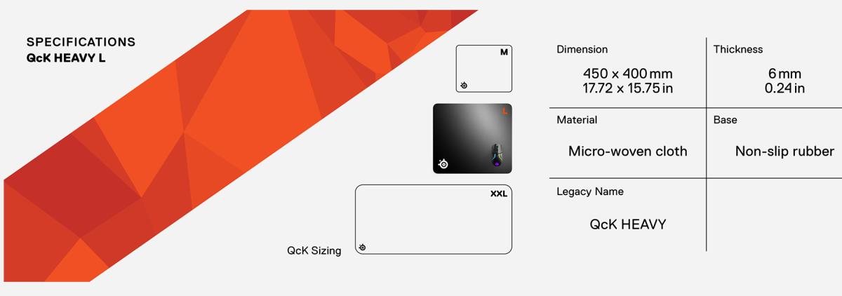 SteelSeries QcK heavy 63008 Mouse Pad thumbnail