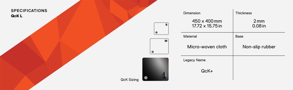 SteelSeries QcK+ 63003 Mouse Pad thumbnail