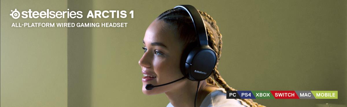 EU Product - Steelseries ARCTIS 1 Headset Wired Head-band Gaming Black thumbnail