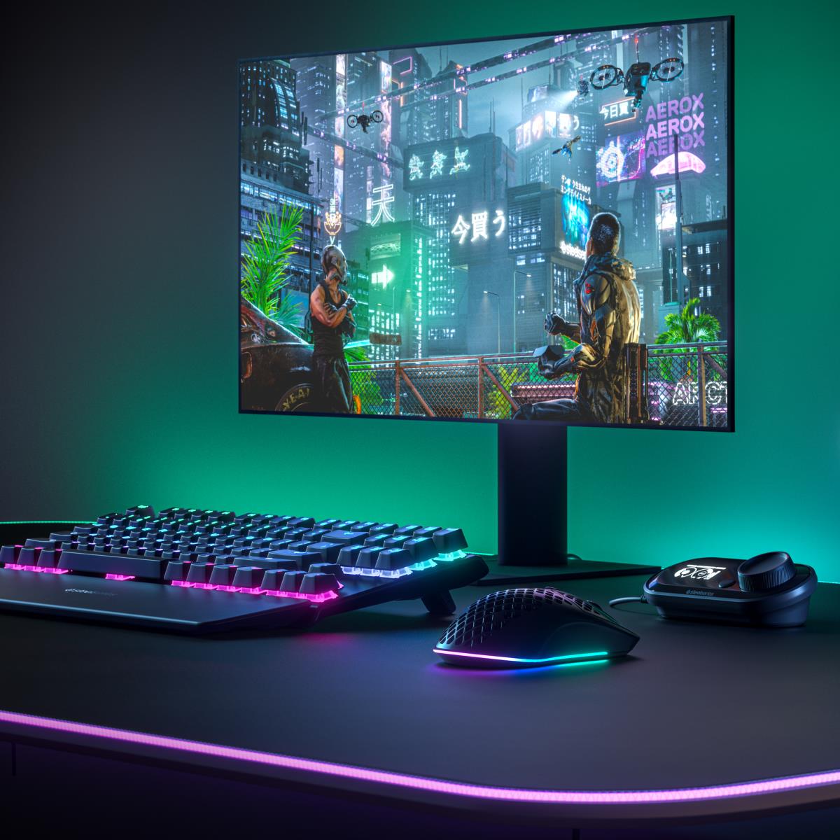 SteelSeries Aerox 3 Wireless Gaming Mouse - Bluetooth - USB Type C - Optical - 6 Button(s) thumbnail
