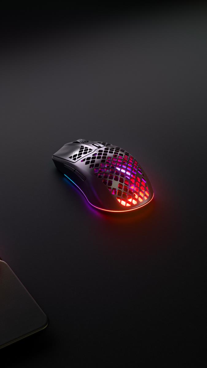SteelSeries Aerox 3 Wireless Gaming Mouse - Bluetooth - USB Type C - Optical - 6 Button(s) thumbnail