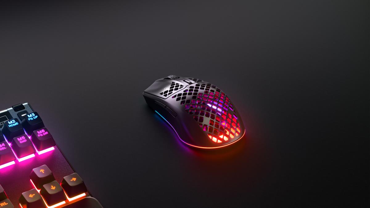 SteelSeries Aerox 3 Wireless Gaming Mouse - Bluetooth - USB Type C - Optical - 6 Button(s) thumbnail