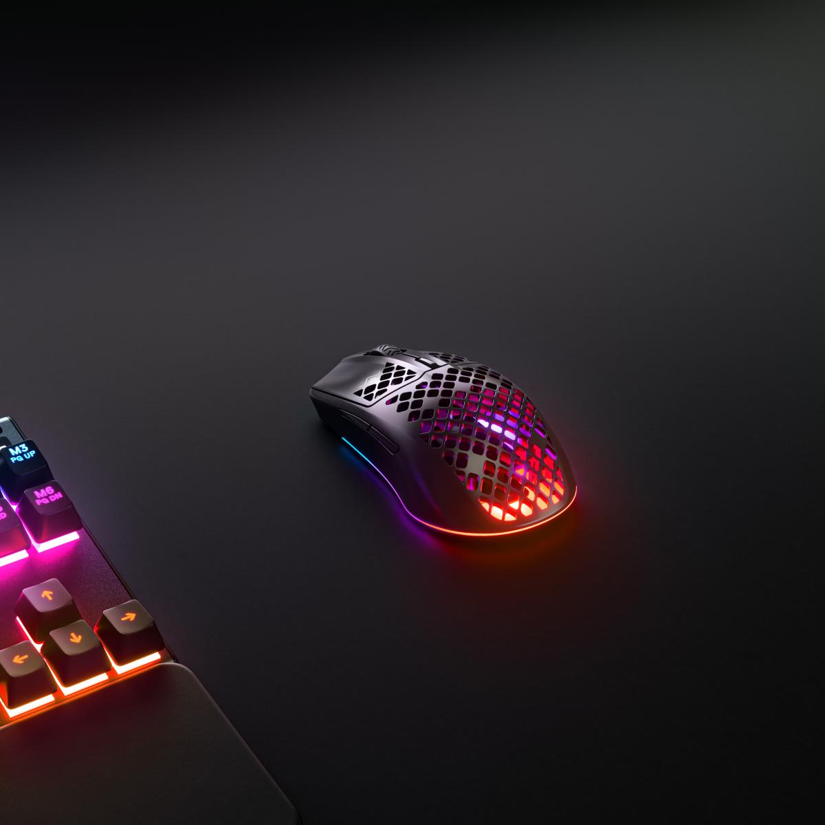 SteelSeries Aerox 3 Wireless Gaming Mouse - Bluetooth - USB Type C - Optical - 6 Button(s) thumbnail