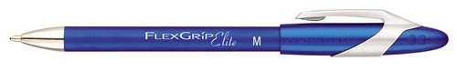Papermate Ballpen PM Flexgrip Elite, Blue, 12 Clip-on retractable ballpoint pen Bold 12 pc(s) thumbnail
