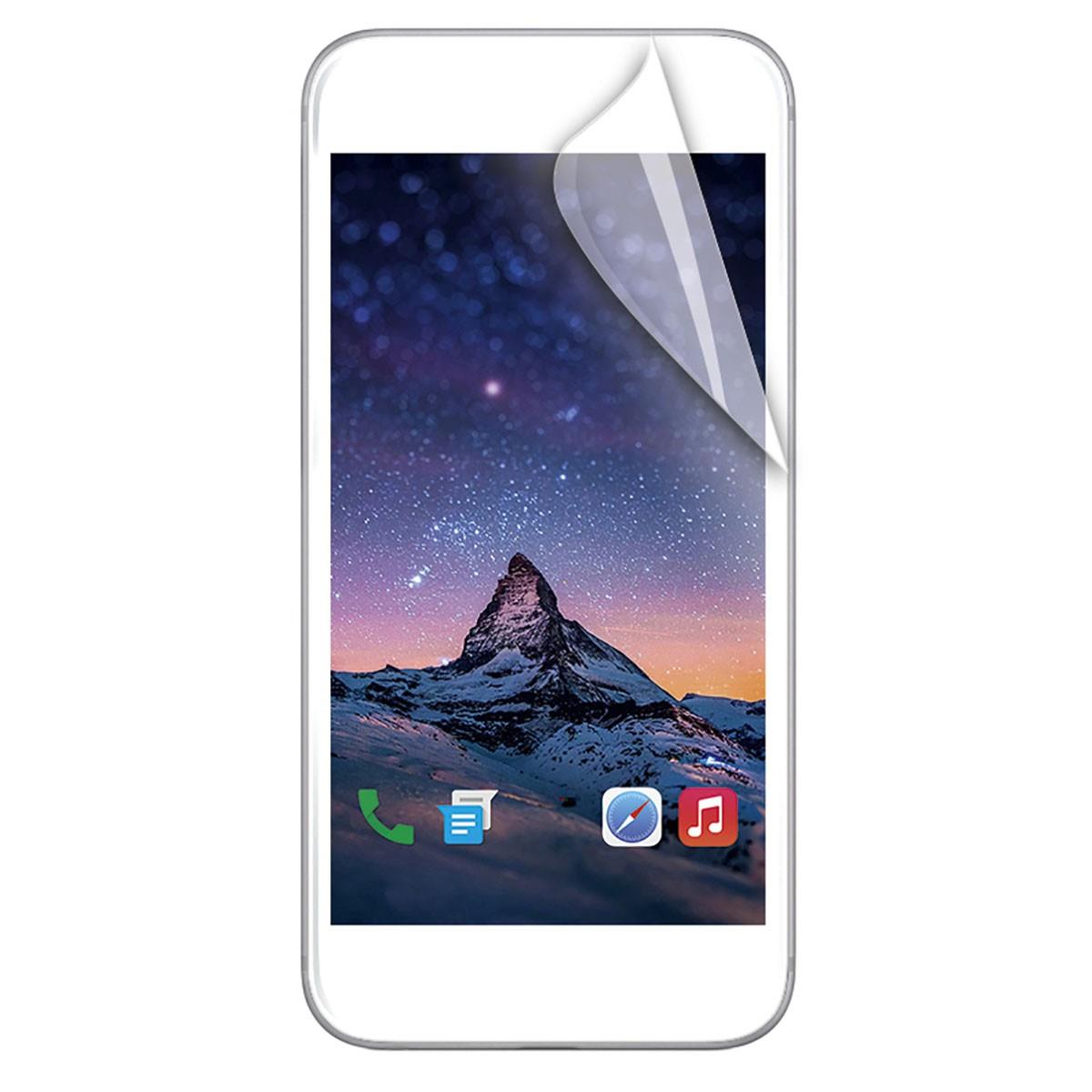 This screen protector with Clear finish has the IK06 standard, the best anti-shocks protection on the market. Flexible and unbreakable, it protects your screen against shocks, breakages and scratches. Easy to install and delivered with a cleaning kit thumbnail