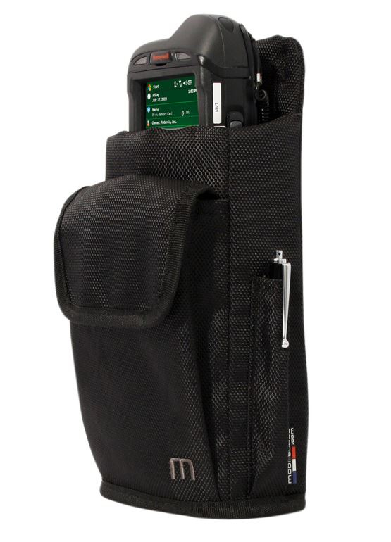 Designed for an easier transport and access to your handheld device, this folio has a belt, a stylus holder and a front pocket. thumbnail