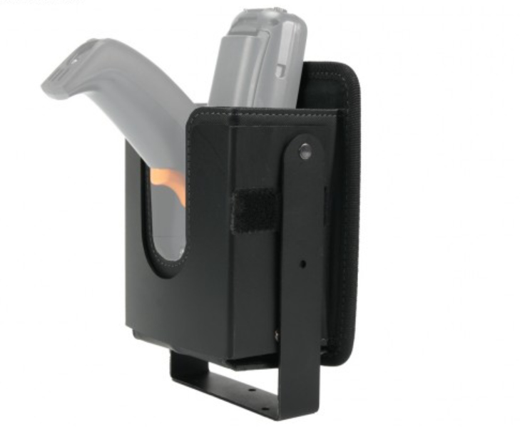 Universal holster for pistol grip, adjustable, to be fixed on forklifts, vehicles, wall ... to have an easy-in/out access to the device and keep it at hands. Save you money on device maintenance costs and boost your field-user efficiency is our main thumbnail