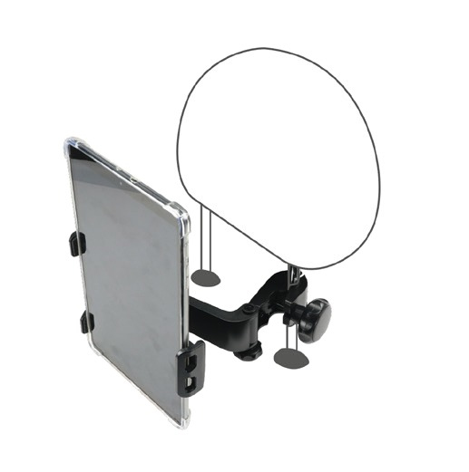 The tablet headrest mount is the perfect companion to entertain your children during car trips. Install it on a front seat headrest, with its articulated arm and swivel head, it adapts to the size of your children and allows to position the tablet fo thumbnail
