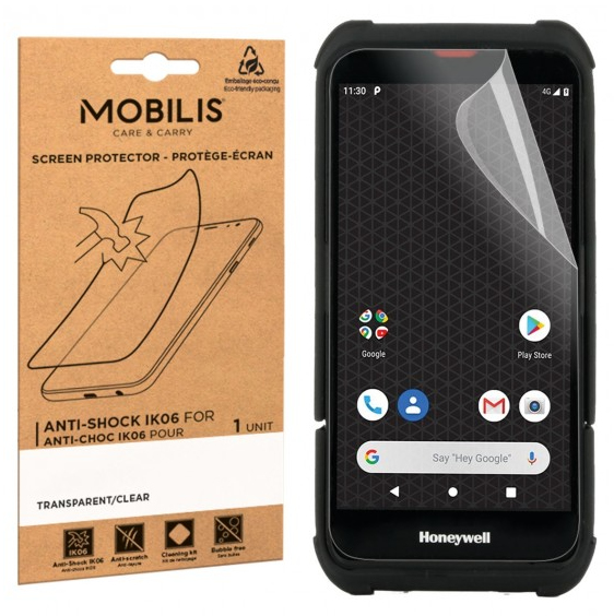 This screen protector with Clear finish has the IK06 standard, the best anti-shocks protection on the market. Flexible and unbreakable, it protects your screen against shocks, breakages and scratches. Easy to install and delivered with a cleaning kit thumbnail