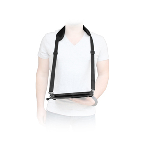 This shoulder strap is ideal for typing when standing up or for carrying your mobile device. It includes 2 attachment points to attach it to the protective case. The shoulder pad is reinforced with foam and the shoulder strap length is adjustable. thumbnail