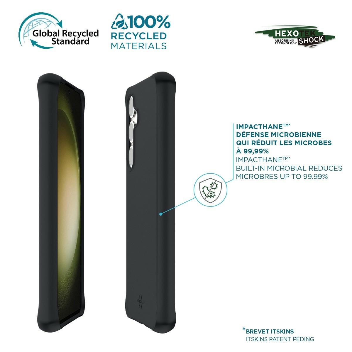 EU Product - SPECTRUM Case solid black mat - Galaxy S24 -Soft bag thumbnail