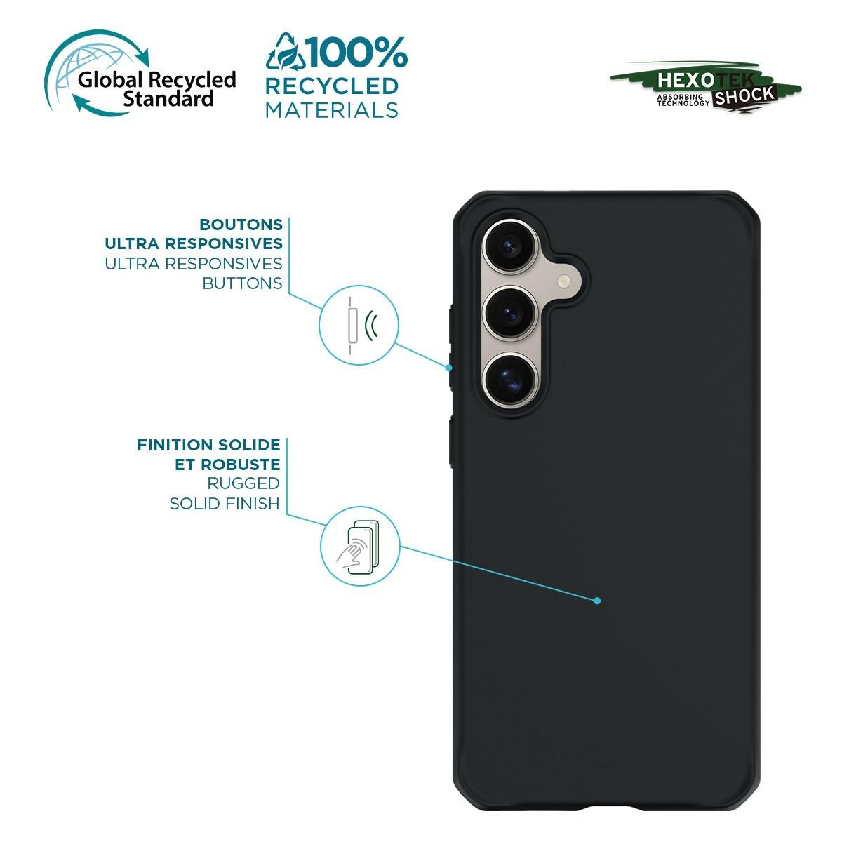 EU Product - SPECTRUM Case solid black mat - Galaxy S24 -Soft bag thumbnail
