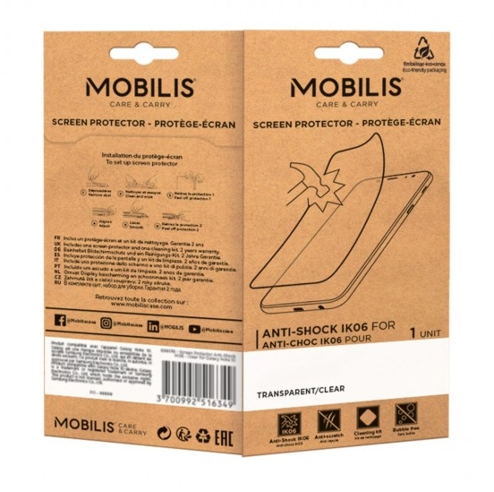 EU Product - Screen Protector anti shock IK06 Clear IPhone15/pro thumbnail