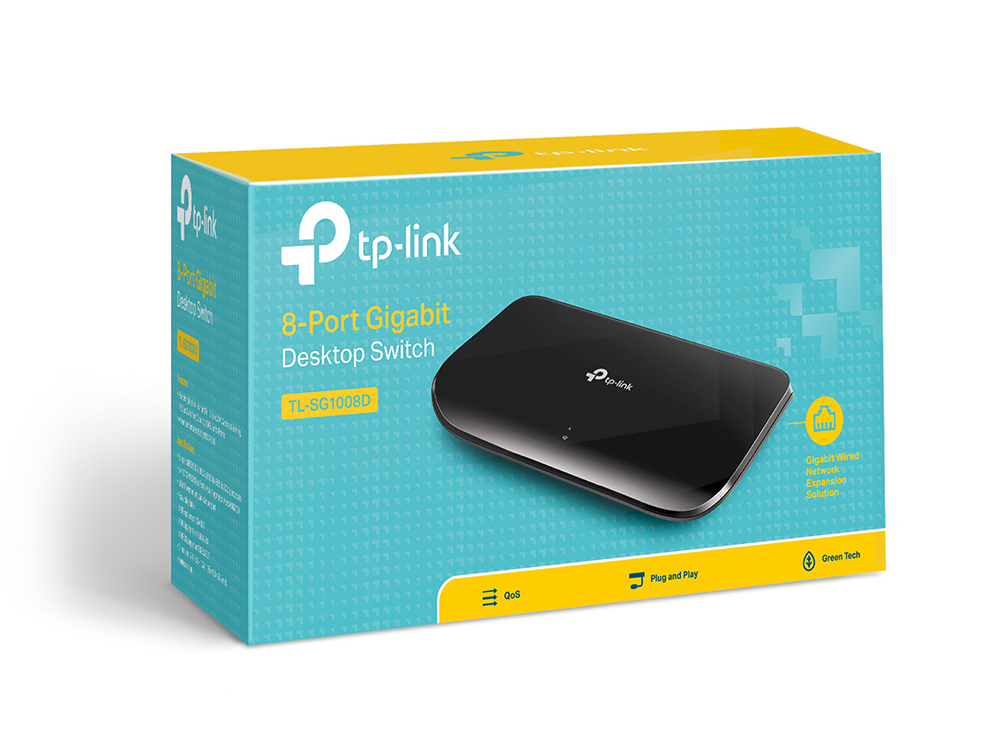 SG1008D 8-Port Gigabit Desktop Switch, Plastic Case thumbnail
