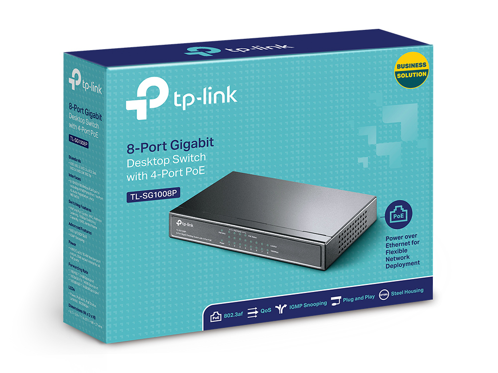 EU Product - Switch TL-SG1008P 8xGBit Unmanaged (4xPoE) thumbnail