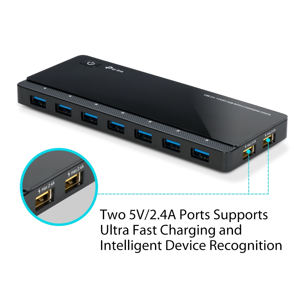 USB 3.0 7-PORT HUB 2 CHARGING PT thumbnail