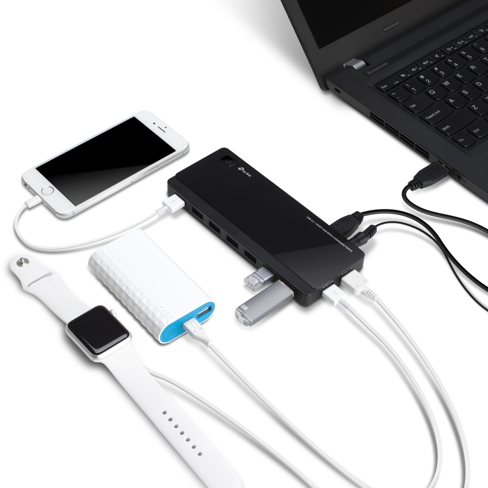 USB 3.0 7-PORT HUB 2 CHARGING PT thumbnail