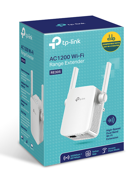EU Product - WLAN 1200MBit Repeater (1xLAN) RE305 thumbnail