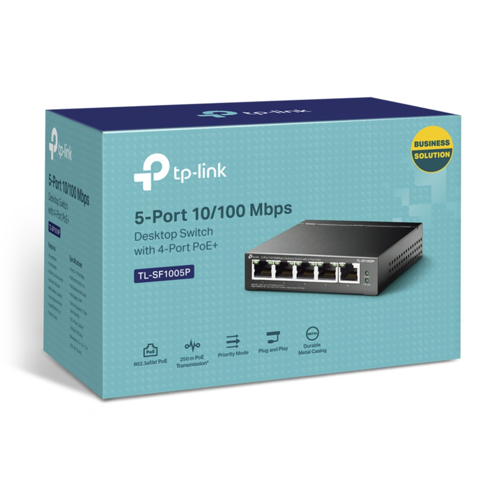 5-PORT 10/100 MBPS SWITCH 4PORT POE+ thumbnail