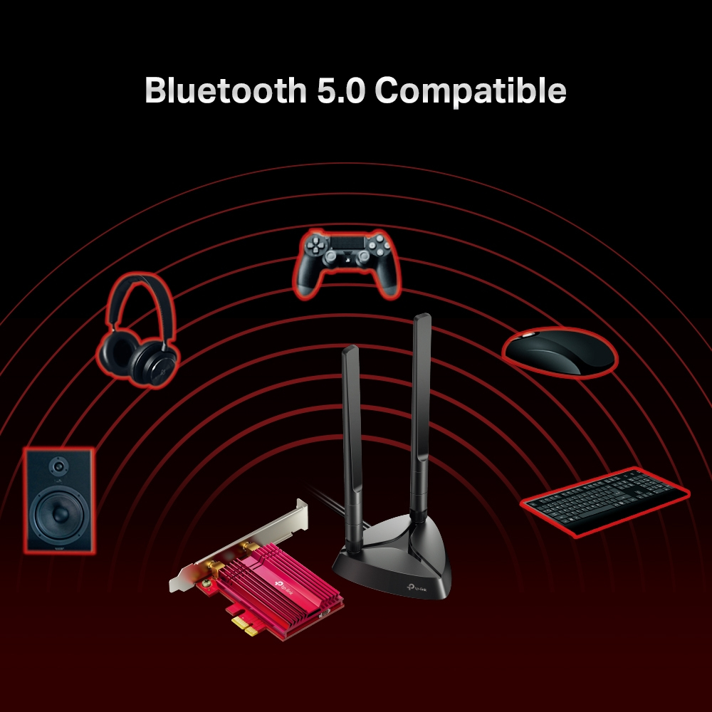 Archer TX3000E AX3000 Wi-Fi 6 Bluetooth 5.3 PCI Express Adapter thumbnail