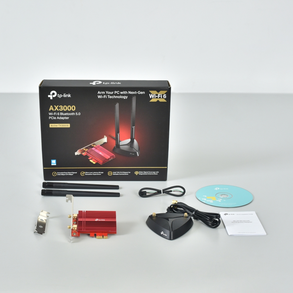 Archer TX3000E AX3000 Wi-Fi 6 Bluetooth 5.3 PCI Express Adapter thumbnail