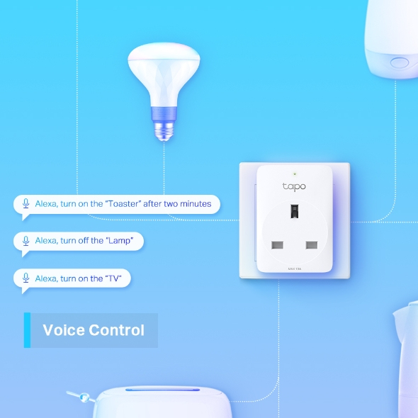 Tapo P100(4-pack) Mini Smart Wi-Fi Socket, 4 pack thumbnail