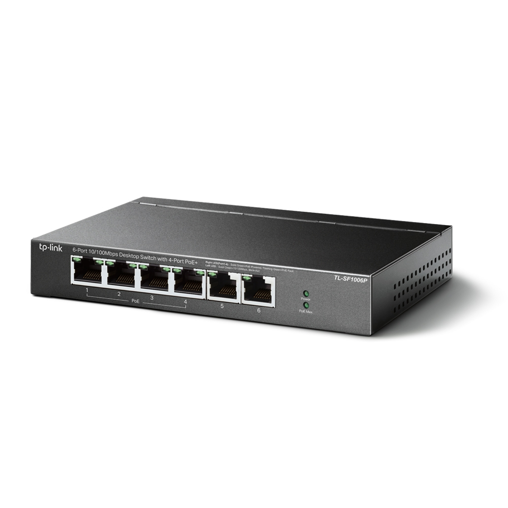 6-PORT 10/100 MBPS SWITCH 4PORT POE+ thumbnail