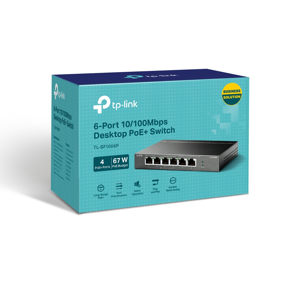 6-PORT 10/100 MBPS SWITCH 4PORT POE+ thumbnail