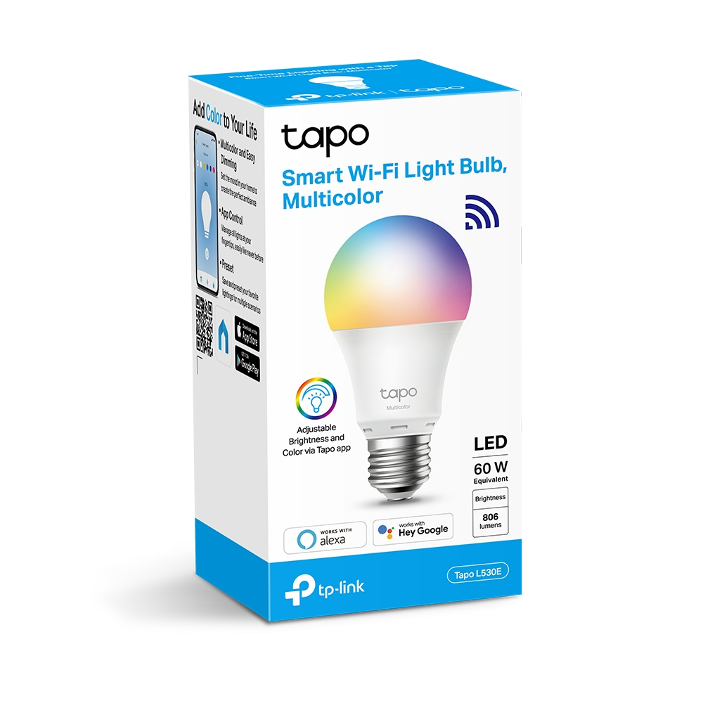 Tapo L530E Smart Wi-Fi Light Bulb, Multicolor, E27 thumbnail